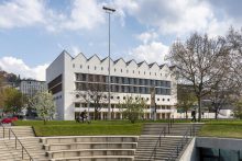 Neubau der Württembergischen Landesbibliothek, Aufnahme vom 20.4.2021, Foto: Frank Kleinbach